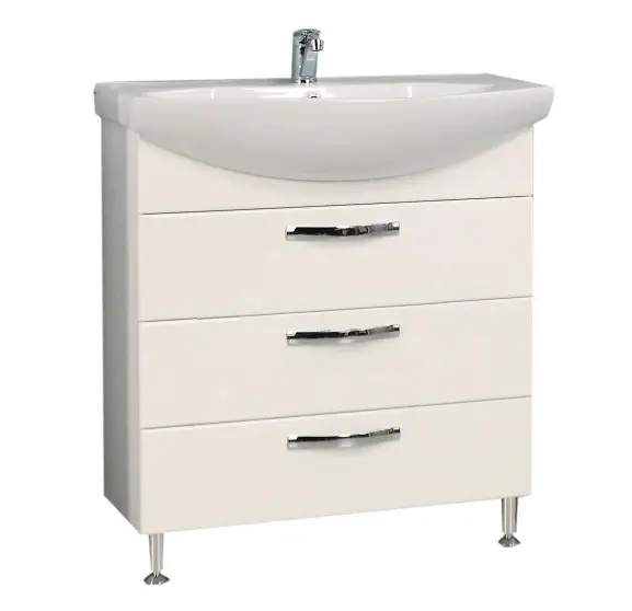 Тумба под раковину AQUATON Ария 80 Н белая (1A141301AA010)