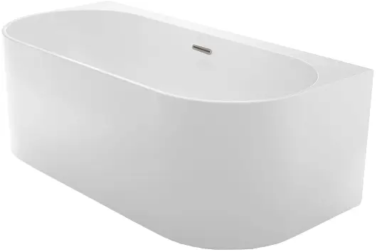 Ванна акриловая Azario BRADFORD 1800х800х580 пристенная, в комплекте с сифоном и металлической рамой (BRA18080)