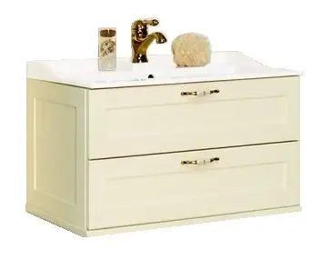 Тумба под раковину AQUATON Леон 80 подвесная, дуб бежевый (1A186301LBPR0)