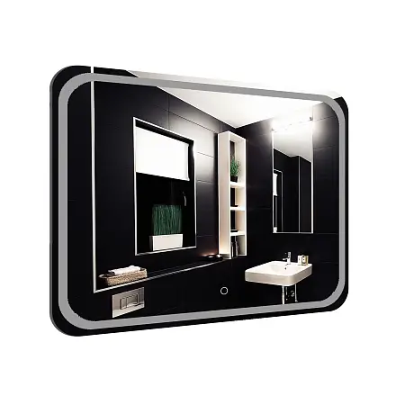 Зеркало Loranto Дина 89х68,5 с подсветкой, сенсорный выключатель с функцией диммера (CS00098010)