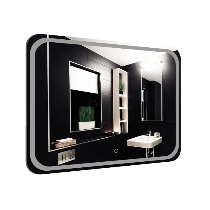 Зеркало Loranto Дина 89х68,5 с подсветкой, сенсорный выключатель с функцией диммера (CS00098010)