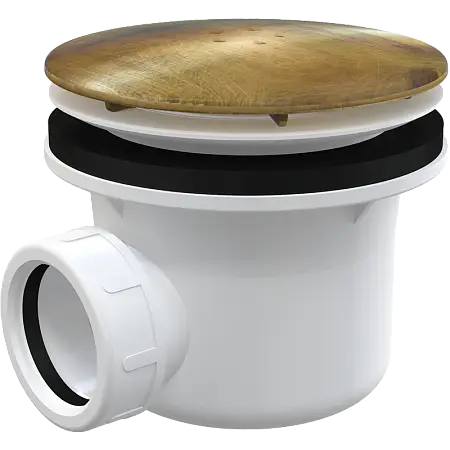 Сифон для душевого поддона Alcadrain antic, бронза (A49ANTIC)