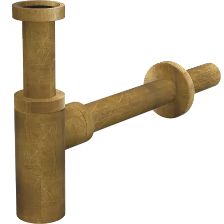 Сифон для раковины Alcadrain DESIGN ANTIC 32 мм , бронза (A400-ANTIC)