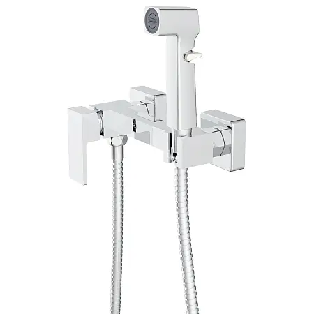 Гигиенический душ Azario Seyne со смесителем, керамический картридж, шланг 150 см, хром (AZ-KFX05)