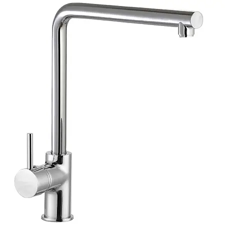 Смеситель для кухни AZARIO EVANS поворотный излив, керамический картридж, хром (AZ-15294441)