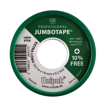 ФУМ-лента UNIPAK "JUMBOTAPE" PROF 16.5мх19ммх0,2мм (1000507)