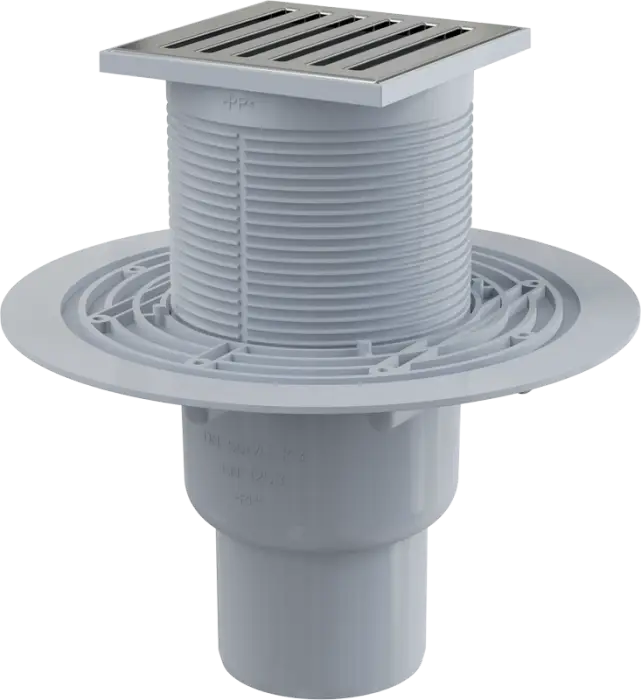 Душевой трап Alcadrain 105х105/50/75 решетка из нерж стали (APV203)