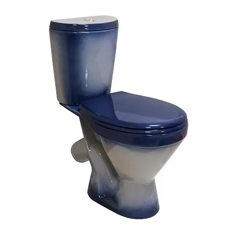 Унитаз-компакт Rosa Элегант однорежимный, синий декор (CS00094213)