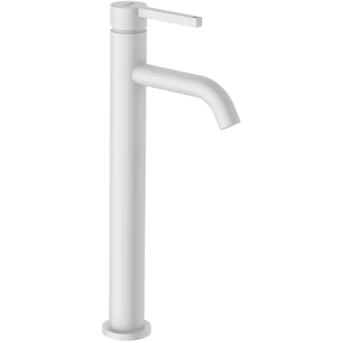 Смеситель для раковины-чаши Kludi Nova Fonte Pura керамический картридж, белый матовый (202985315)