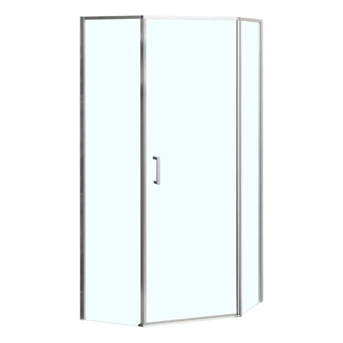 Душевое ограждение Azario Сакура 1000х1000х1950 прозрачное стекло 6 мм, профиль хром (AZ-21C-100-CH-CL)