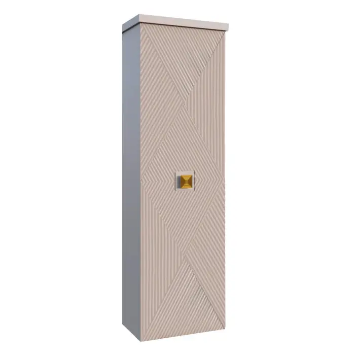 Пенал подвесной Azario ZENA 400х330х1350 правосторонний, кашемир, ручка золото (CS00097032)