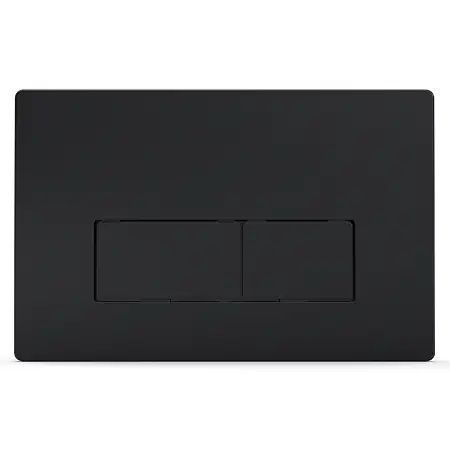 Кнопка смыва AZARIO двойная, квадратная, черная матовая (AZ-8200-0092/AZ-P58-0190)