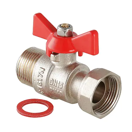 Кран шаровой Valtec с накидной гайкой 1" вн.-нар. (VT.260.N.0606)