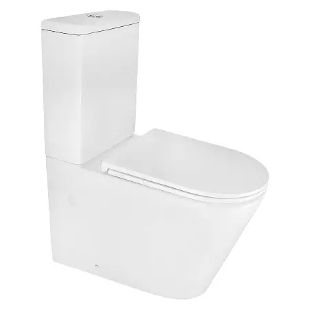 Унитаз-компакт Azario Мейзен 360х660х800 напольный, безободковый, смыв "Скрытое Торнадо", с быстросъемным сиденьем "Микролифт" (AZ-8300)