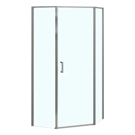 Душевое ограждение Azario SAKURA 900х900х1950 прозрачное стекло 6 мм, профиль графит матовый (AZ-21C-90-MGR-CL)