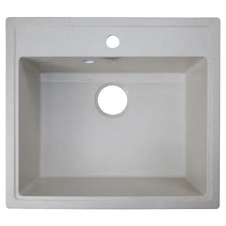 Кухонная мойка AZARIO Onda 565x505x200 искусственный мрамор, сифон в комплекте, цвет бежевый (CS00105220)