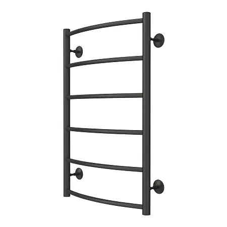 Полотенцесушитель водяной AZARIO VERONA 500/800 6 секций, нижнее/диагональное подключение, 1/2", графит (AZ83875G)