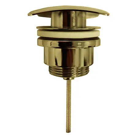 Донный клапан AZARIO для раковины, квадрат, CLIC-CLAC, G 1 1/4, латунь, бронза (AZ-106-BR)