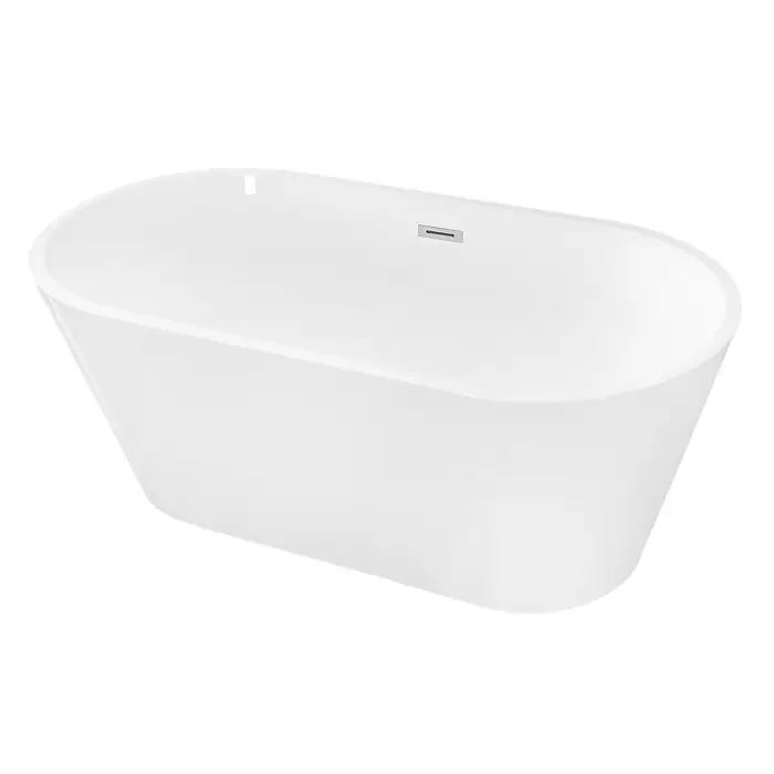 Ванна акриловая Loranto 1600х750х580 отдельностоящая, в комплекте с сифоном и опорными ножками, цвет белый (CS-01-160)