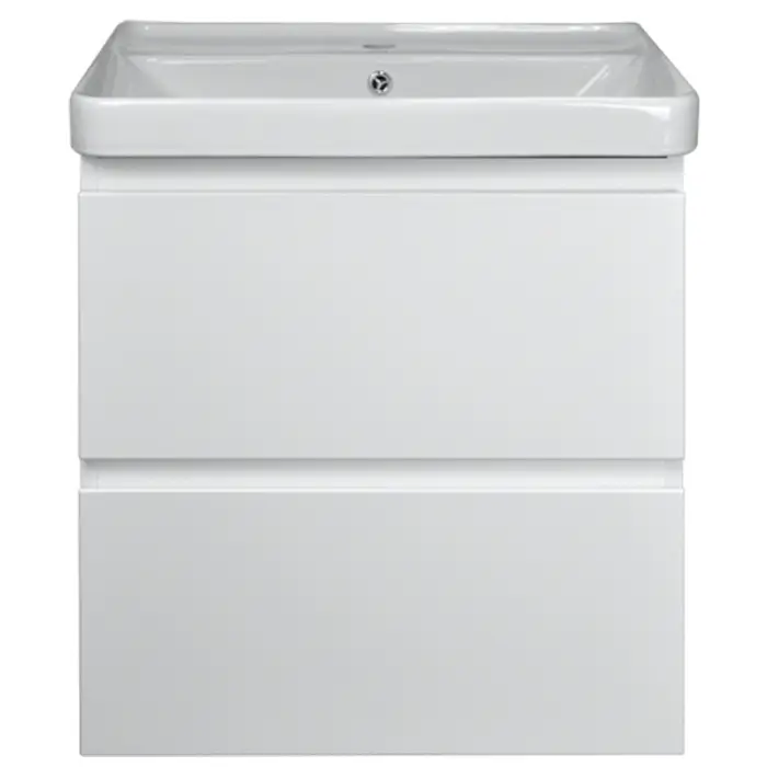 Комплект Azario тумба Мила 60 600х460х670 подвесная с раковиной Monte tx 60 белый (CS00080140)