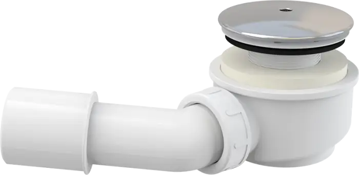 Сифон для душевого поддона Alcadrain 60 мм, заниженный, хромированный пластик (A471CR)