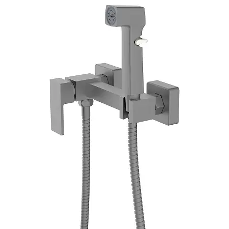 Гигиенический душ Azario Seyne со смесителем, керамический картридж, шланг 150 см, графит (AZ-KFX05GR)