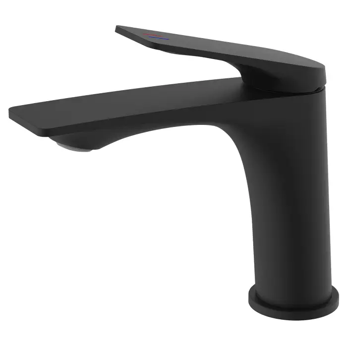 Cмеситель для раковины Azario Lursy керамический картридж, черный матовый (AZ-K1049B)