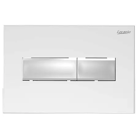 Кнопка смыва Loranto Prestige механическая, двойная, белый глянцевый (7520)
