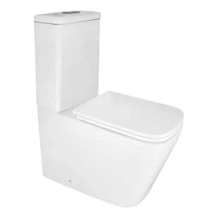 Унитаз-компакт Azario SAVIA 370х640х810 напольный, безободковый, система смыва Rimless, с быстросъемным сиденьем "Микролифт" (AZ-8303D-s)