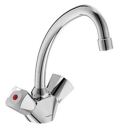 Смеситель для кухни Vidima Practic, двухвентильный, хром (BA231AA)