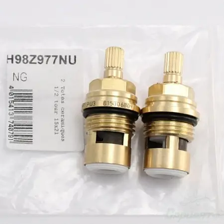 Кран-букса 1/2" керамика (мах. 18 шлицов) Евро Vidima (пара) Агат (H98Z977NU)