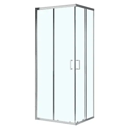 Душевое ограждение Azario VIENNA 1000х1000х1950 прозрачное стекло 6 мм, профиль хром (AZ-R36-100-CH-CL)
