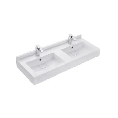 Раковина  две чаши AQUATON Сакура 1200, белая (1A72433KSK010)