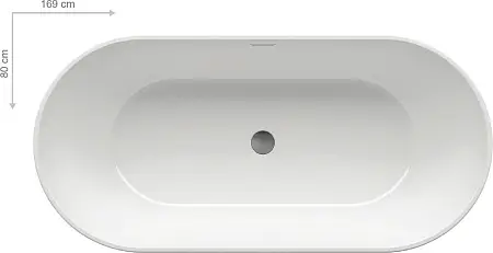 Ванна акриловая Ravak Freedom O 1690 x 800 отдельностоящая