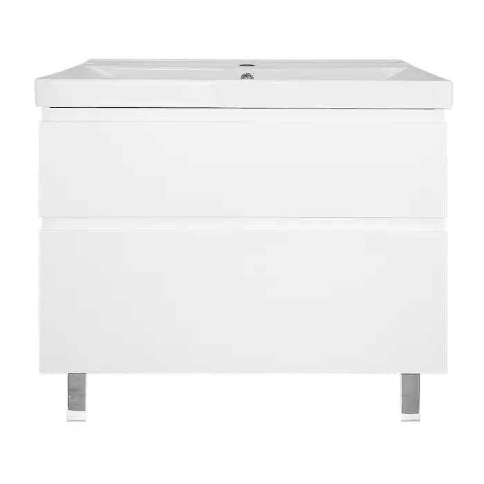 Комплект Тумба Мила 80Н 815х470х870 напольная, с раковиной Tempo 80 (CS00091366)