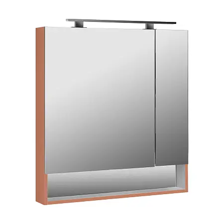 Зеркало-шкаф Roca The Gap Original 80 подвесной, с подсветкой, терракота (Z.RU93.0.784.2)