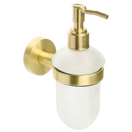 Дозатор жидкого мыла Fixsen Comfort Gold стекло, золото сатин (FX-87012)