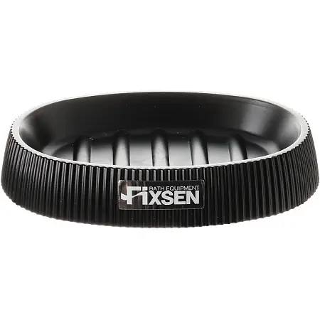 Мыльница Fixsen Black Boom пластик, черный (FX-411-4)