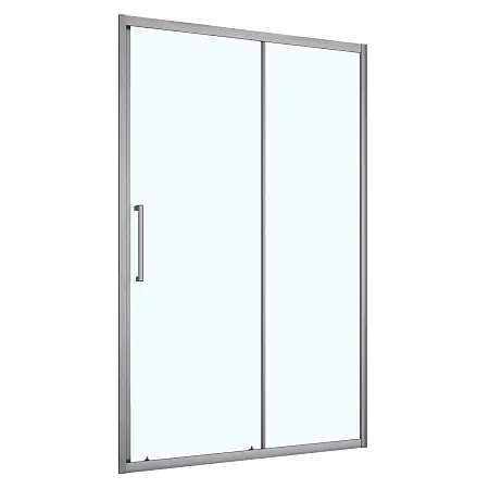 Душевая дверь Loranto 100x190 раздвижная, универсальная, прозрачное стекло 6 мм, профиль серый матовый (CS-AB03GG-100)