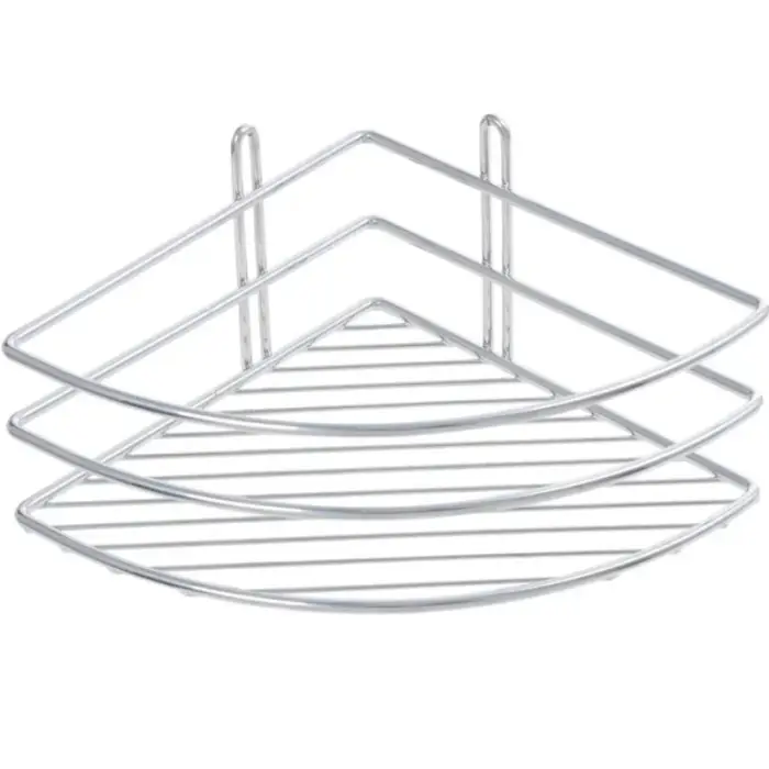 Полка корзина Fixsen угловая, одноэтажная, хром (FX-710-1)