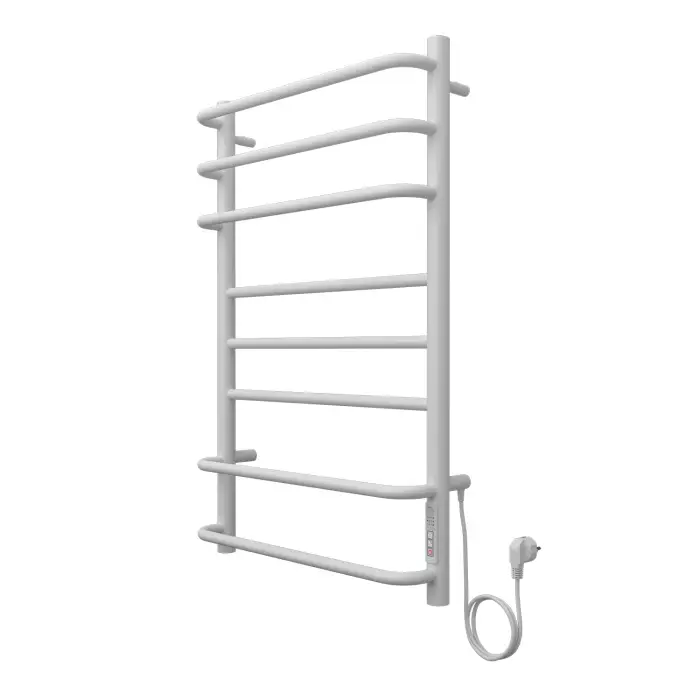 Полотенцесушитель электрический AZARIO MILAN 500/800 8 секций, диммер справа, белый (AZ90858W)