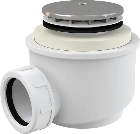 Сифон для душевого поддона Alcadrain 50 мм, хромированный (A47CR)