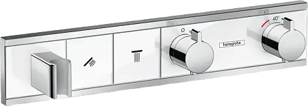Hansgrohe 15355400 RainSelect Термостат, скрытого монтажа, для 2 потребителей, белый/хром