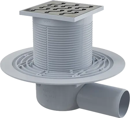 Душевой трап Alcadrain с решеткой хром (APV102)