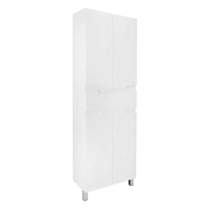 Пенал напольный Azario KANTRI 60/1 600х30х1900, белый глянец (CS00097266)