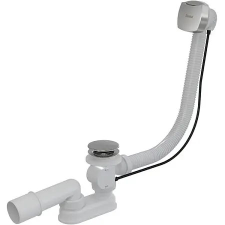 Слив-перелив Ravak для ванны  полуавтомат, квадратный, хром (X01507)