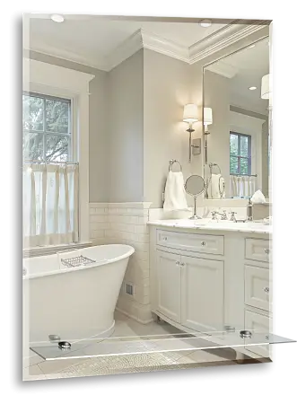 Зеркало LORANTO Модерн Люкс 490х680 мм с полкой (00000000339)