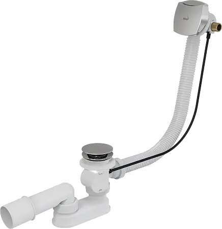 Слив-перелив Alcadrain для ванны, с напуском воды через перелив, хром (A564CRM1)