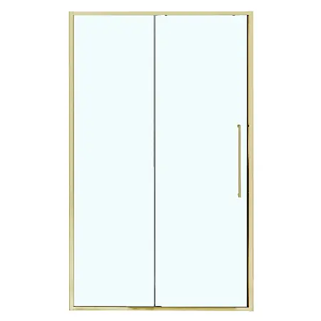 Душевая дверь Azario Шанхай 1500х1950 раздвижная, прозрачное стекло 6 мм, профиль брашированное золото (AZ-Y43-150-BGL-CL)