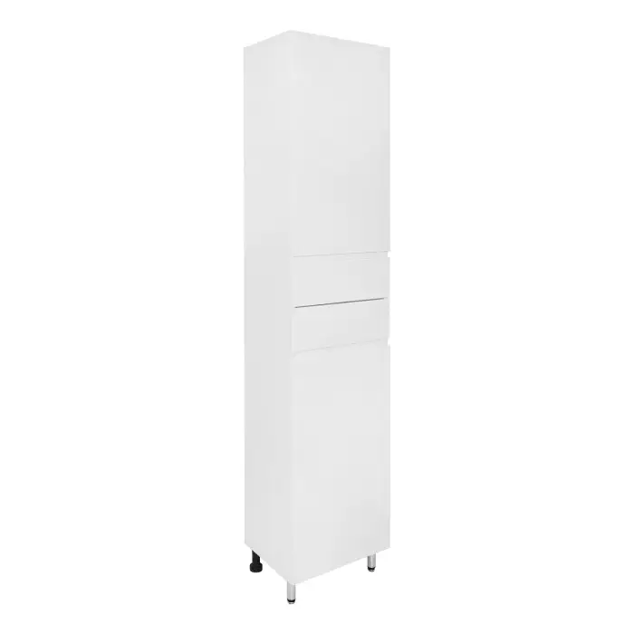 Пенал Azario Эстима 40 400х320х1970 напольный, правый, белый глянец (CS00094559)